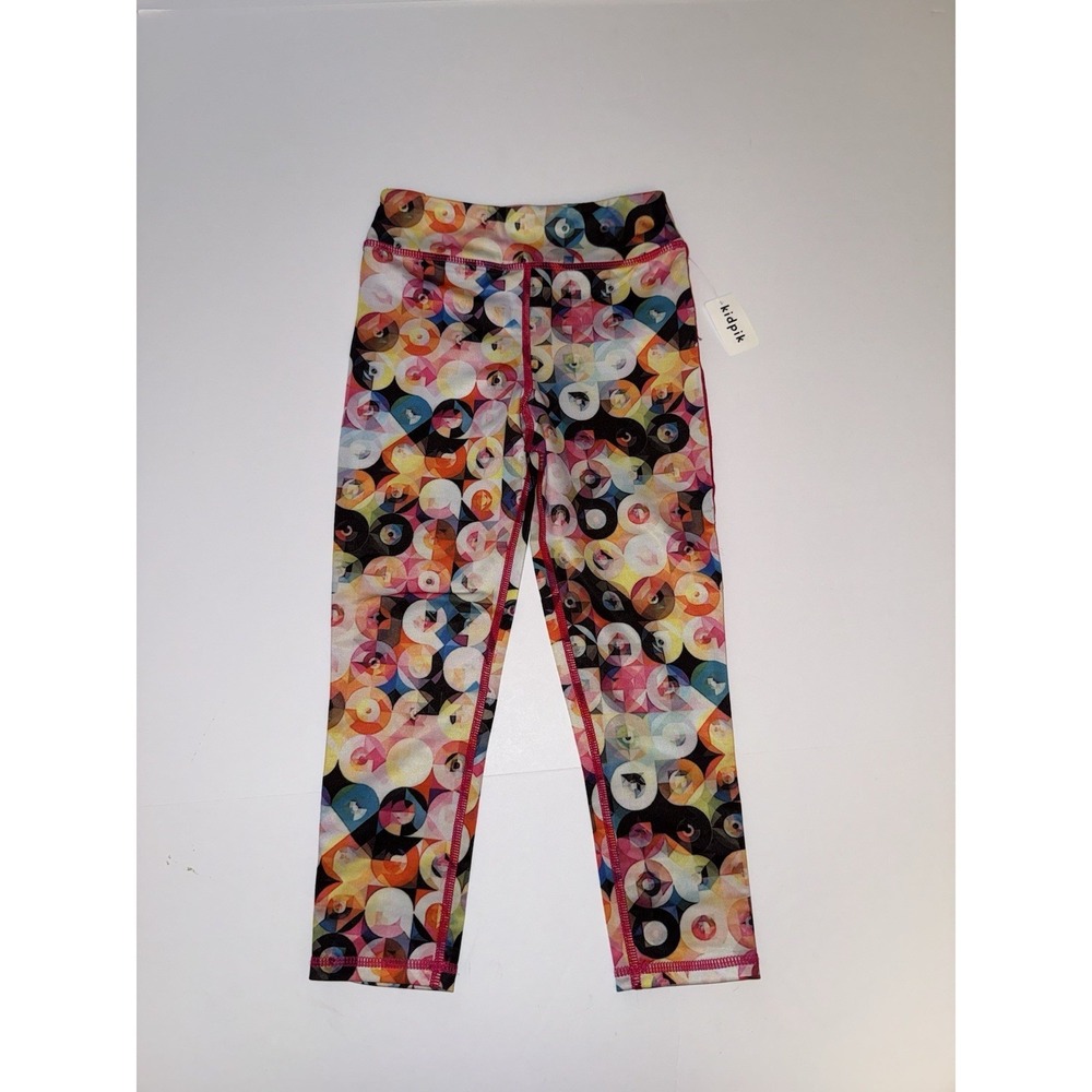 Kidpik Girls XXS Leggings 4 Multicolor Athletic Stretch Pants Activewear Kid NWT